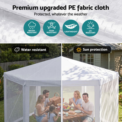 2x2m Gazebo Marquee Mesh Wall Navy | HomeAndLiving - 7