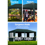 Gazebo 3x6 Outdoor Marquee Gazebos Wedding Party Camping Tent 4 Wall Panels