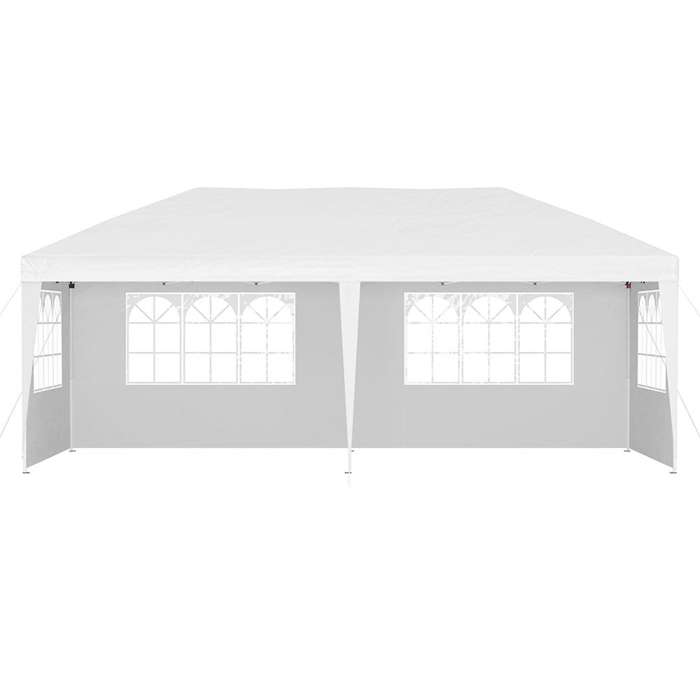 Gazebo Pop Up Marquee 3x6m Wedding Party Outdoor Tent White