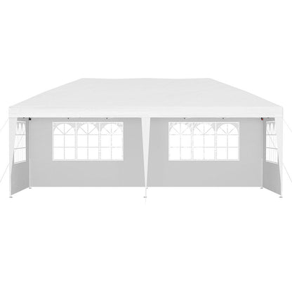 Gazebo Pop Up Marquee 3x6m Wedding Party Outdoor Tent White
