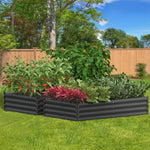 Garden Bed Raised Instant Planter x 2 Galvanised Steel 150 x 90 x 30CM