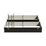 4x Garden Bed 210x90x30cm Galvanised Steel Raised Planter Box with Legs