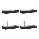 4x Garden Bed 210x90x30cm Galvanised Steel Raised Planter Box with Legs