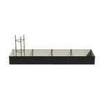 2x Garden Bed 290x90x30cm Galvanised Steel Raised Planter Box for Backyard