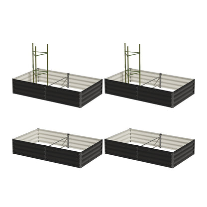 Garden Bed 290x90x30cm Planter Stand Box Galvanise