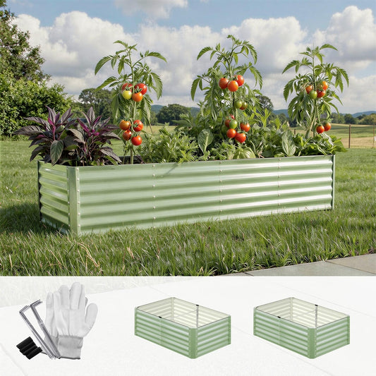 Garden Bed 240x80x45CM Raised Container Planter Box Green - 3