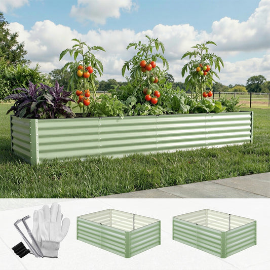 Garden Bed 320x80x45CM Raised Container Planter Box Green - 7