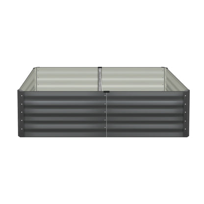 Pack of 4 Heavy-Duty Galvanised Garden Beds – 160x80x45cm