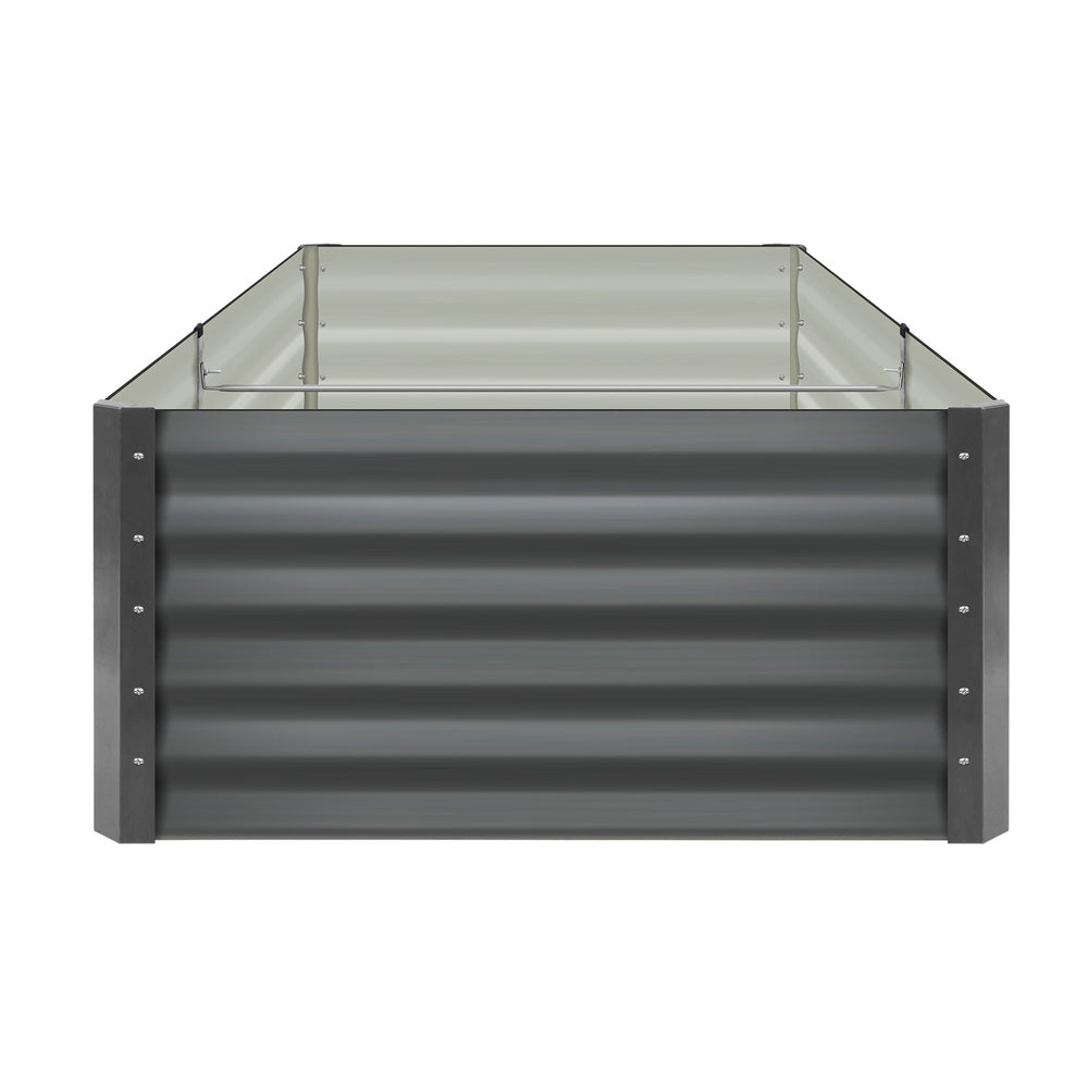 Pack of 4 Heavy-Duty Galvanised Garden Beds – 160x80x45cm