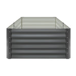 Pack of 4 Heavy-Duty Galvanised Garden Beds – 160x80x45cm