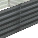 Pack of 4 Heavy-Duty Galvanised Garden Beds – 160x80x45cm