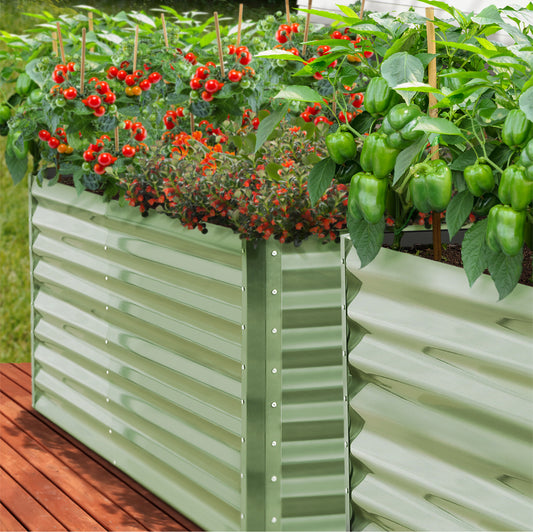 Garden Bed 240x80x73CM Raised Container Planter Box Green