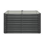 120x80x73cm Garden Bed Galvanised Steel 4pcs