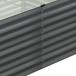 120x80x73cm Garden Bed Galvanised Steel 4pcs