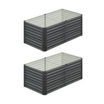 Raised Garden Bed Kit Instant Planter Galvanised Steel 320x80x73CM
