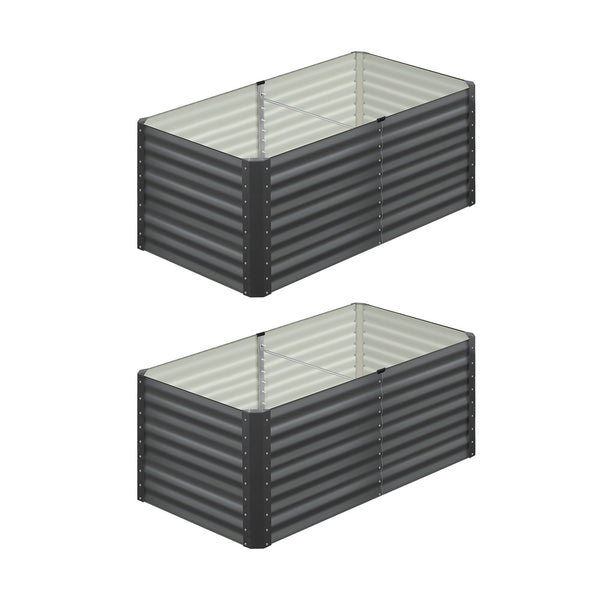  Raised Garden Bed Kit Instant Planter Galvanised Steel 320x80x73CM