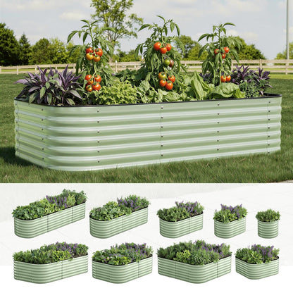 9 In 1 Garden Bed Modular Container Galvanised Steel 56CM High
