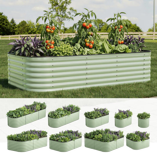 9 In 1 Garden Bed Modular Container Galvanised Steel 56CM High
