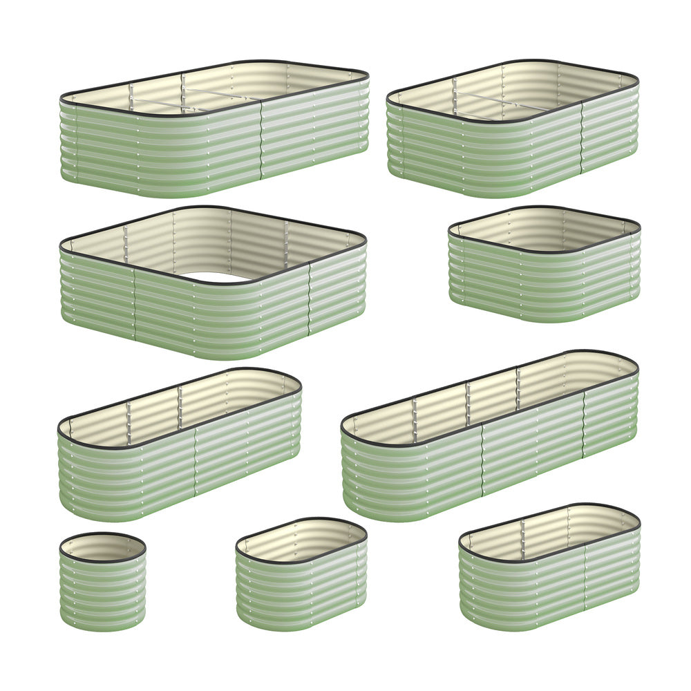 9 In 1 Garden Bed Modular Container Galvanised Steel 56CM High