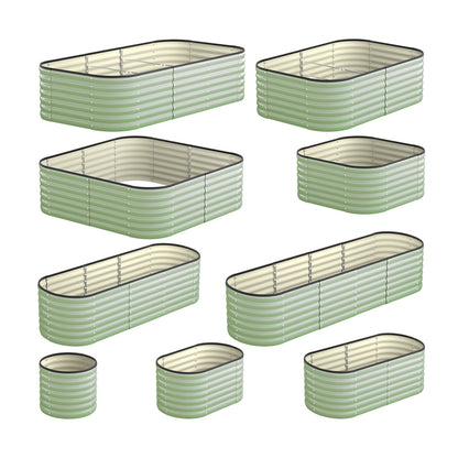 9 In 1 Garden Bed Modular Container Galvanised Steel 56CM High