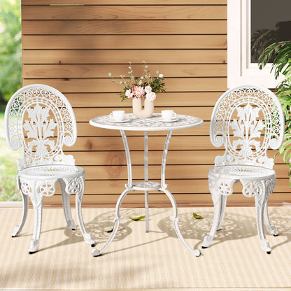 3Pc Patio Bistro Set - Aluminium Bronze