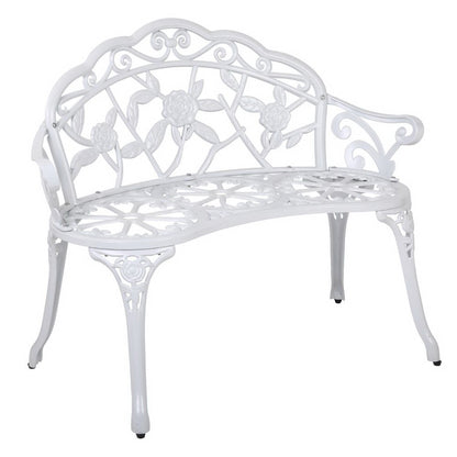 Outdoor Garden Bench - Vintage White