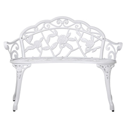 Outdoor Garden Bench - Vintage White