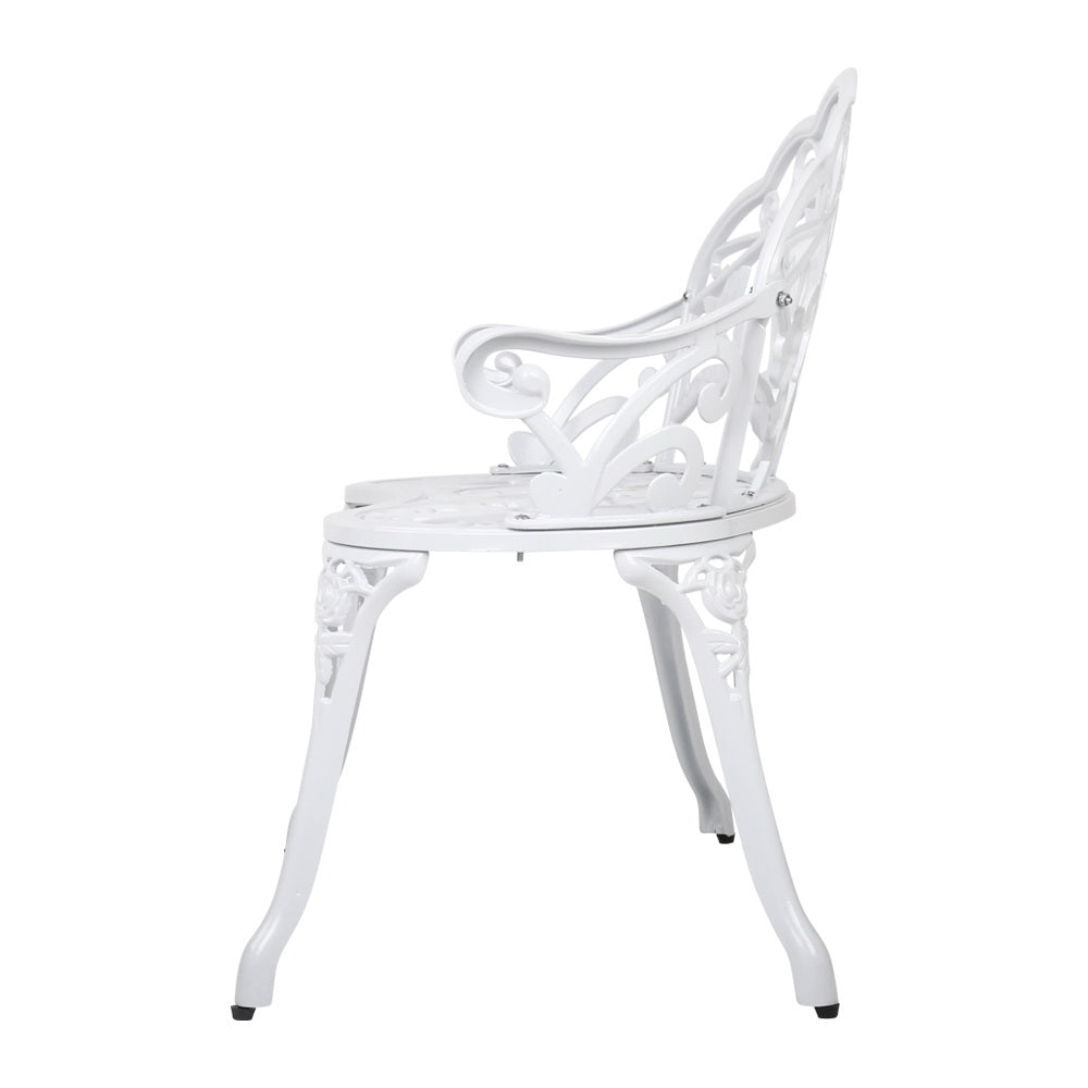 Outdoor Garden Bench - Vintage White