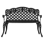 Garden Bench Patio Porch Park Lounge Cast Aluminium Outdoor Furniture