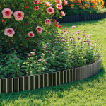 Garden Edging 10mx30cm Lawn Edge Border Fence Steel Black