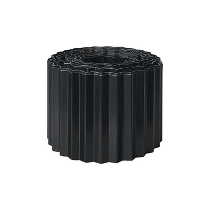 Garden Edging 10mx30cm Lawn Edge Border Fence Steel Black