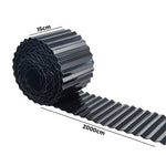 Garden Edging 10mx30cm Lawn Edge Border Fence Steel Black