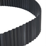 Garden Edging 10mx30cm Lawn Edge Border Fence Steel Black