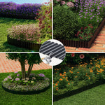 Garden Edging 10mx30cm Lawn Edge Border Fence Steel Black