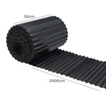 Garden Edging 10mx30cm Lawn Edge Border Fence Steel Black