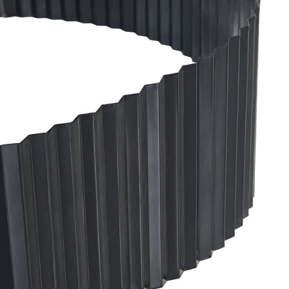 Garden Edging 10mx30cm Lawn Edge Border Fence Steel Black
