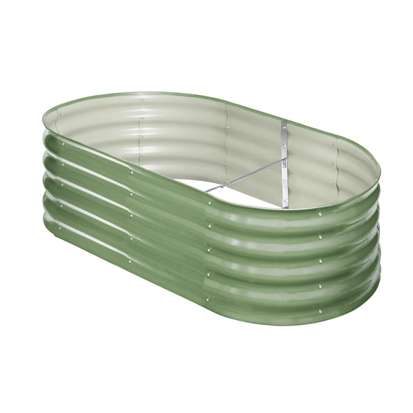  Garden Bed Planter Box Raised Container Galvanised Green
