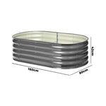 3X & 4X Garden Bed Galvanised Raised Garden Bed 160X80X42CM