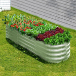 Garden Bed Planter Box Raised Container Galvanised Green