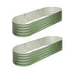 Garden Bed Planter Box Raised Container Galvanised Green