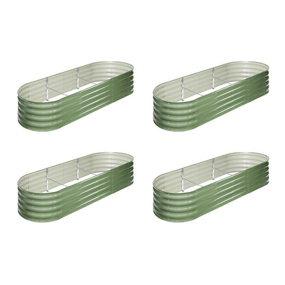 Garden Bed Planter Box Raised Container Galvanised Green