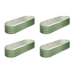Garden Bed Planter Box Raised Container Galvanised Green