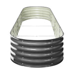 Set of 4 Galvanised Steel Garden Beds – 320x80x42cm