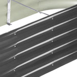Set of 4 Galvanised Steel Garden Beds – 320x80x42cm