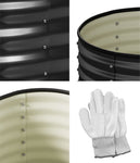 Garden Bed 90x45cm Galvanised Steel Round