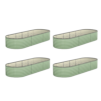High-quality Garden Bed Planter Box Raised Container Galvanised Green
