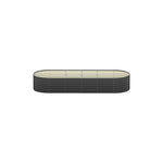 Garden Bed 240X80X56cm Galvanised Steel 4pcs