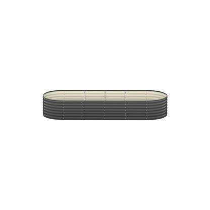 2-Pack Galvanised Steel Garden Beds – 240x80x56cm Heavy-Duty Planters