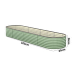 Garden Bed Planter Box Raised Container Galvanised Green