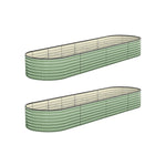 High-quality Garden Bed Planter Box Raised Container Galvanised Green